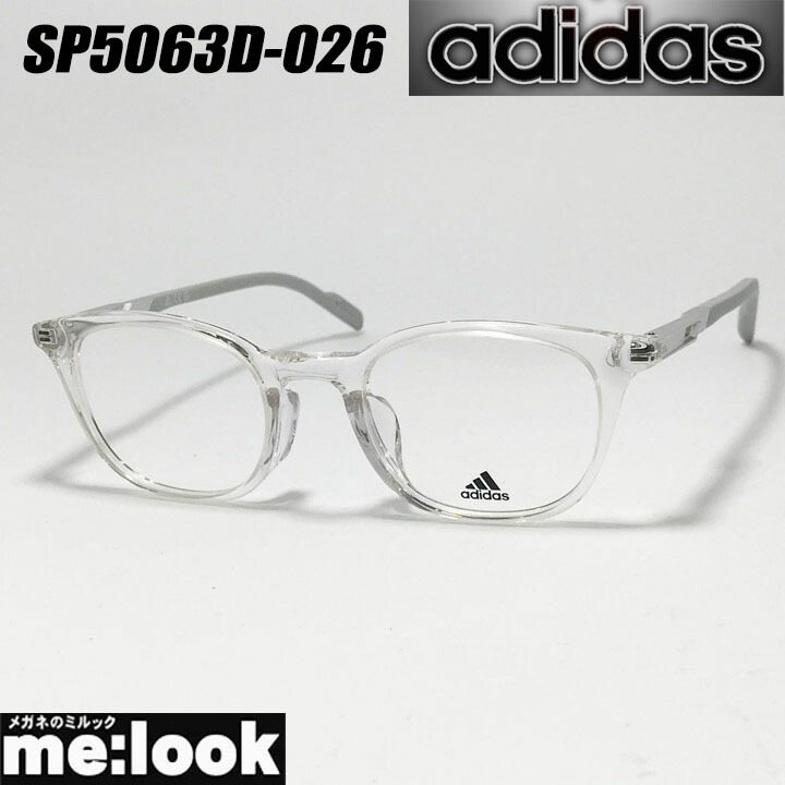 adidas アディダス眼鏡 メガネ フレーム サングラスSP5063D-026-48 度付可リビジョン製レンズでお好きなサングラス作成可能｜メガネのミルック 8,496円