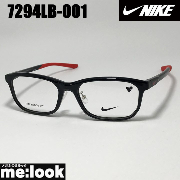NIKE ナイキ 軽量 スポーツ 眼鏡 メガネ フレーム サングラス 7294LB-001-55 度付可 ブラック リビジョン製レンズでお好きなサングラス作成可能