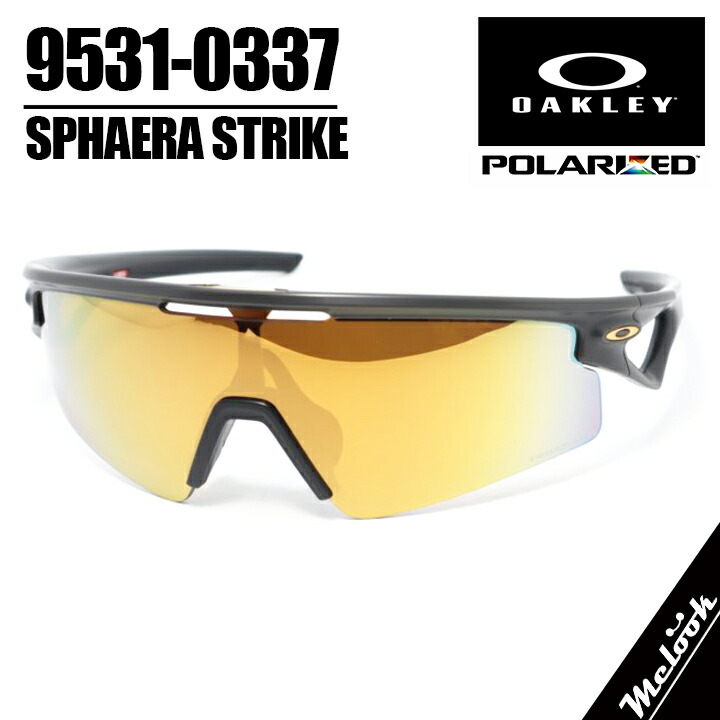 OAKLEY  オーク材ロバート・エドワード・リー 偏光黒眼鏡OO9531-0337 9531-0337Sphaera Strike スフィエラストライクマットカーボン 偏光プリズム24K009531-0337 Polarized