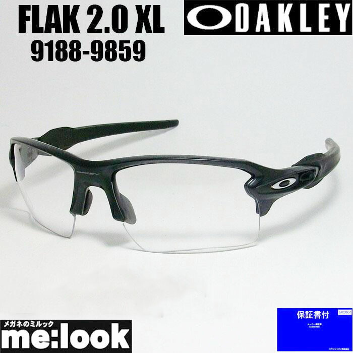 OAKLEY  オーク材ロバート・エドワード・リー OO9188-9859黒眼鏡FLAK 2.0 XL フラック2.0 XL009188-9859マットブラッククリア度付相応う可