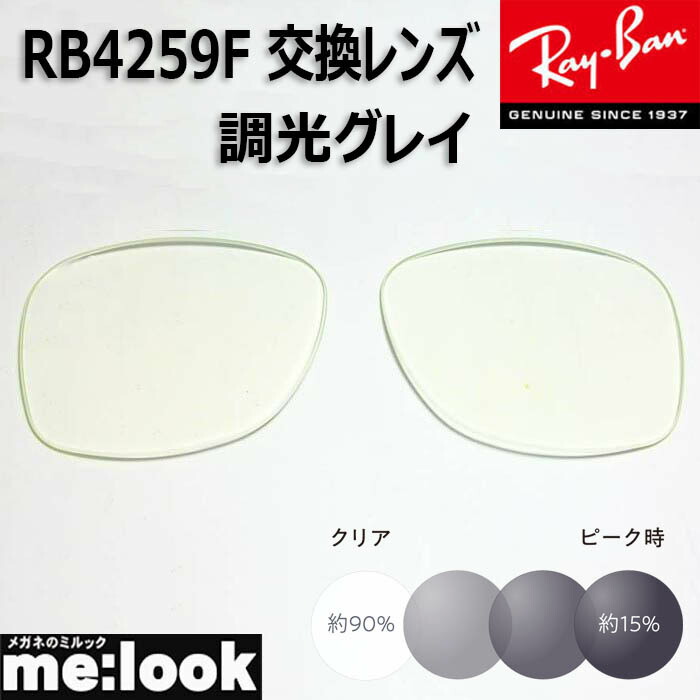 楽天市場】RayBan レイバン RB4259F-SUN-53【色が変わる調光レンズ付