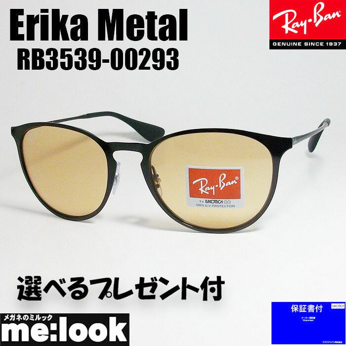 RayBan レイバン RB3539-00293-54ERIKA METAL エリカメタル サングラスブラック RB3539-002/93|メガネのミルック