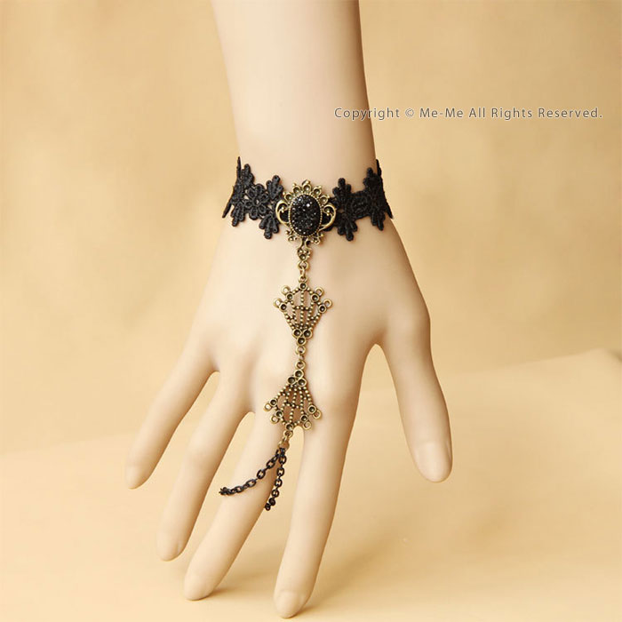Me Chain Ring Bracelet In Black 7 000 Yen Me Chain Ring Bracelet In Black 7 000 Yen Or More To Wedding Ceremony Party Invite Clothes Of The Antique Motif
