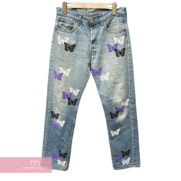 【楽天市場】ABOUT DREAMS Butterfly Jeans アバウトドリームズ バタフライジーンズ デニムパンツ バタフライプリント