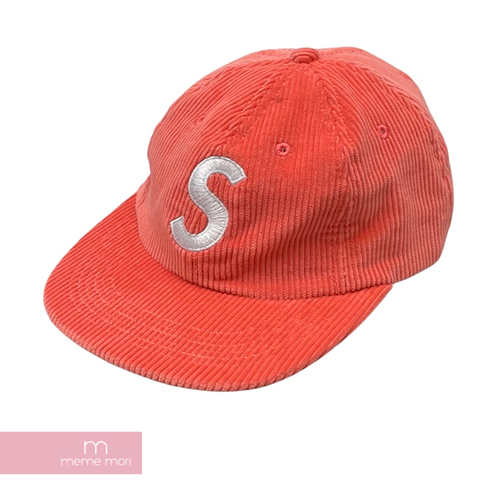 52%OFF!】 Supreme 2017SS Corduroy S Logo 6-Panel Bright Peach