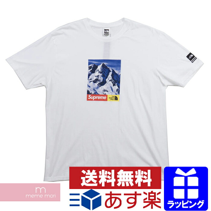 supreme the north face mountain tee white