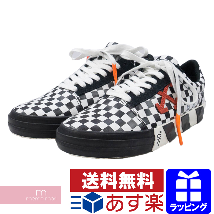 off white vulc low top checkered