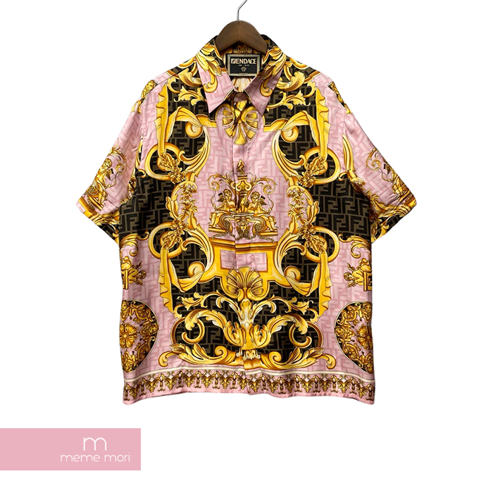 楽天市場】FENDI×VERSACE 2022SS Fendace Silk Shirt FS0795 AJN3 
