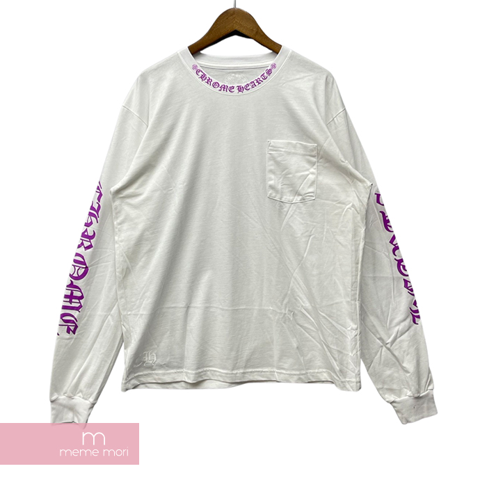 楽天市場】CHROME HEARTS Old English Neck Logo Pastel Purple L/S 