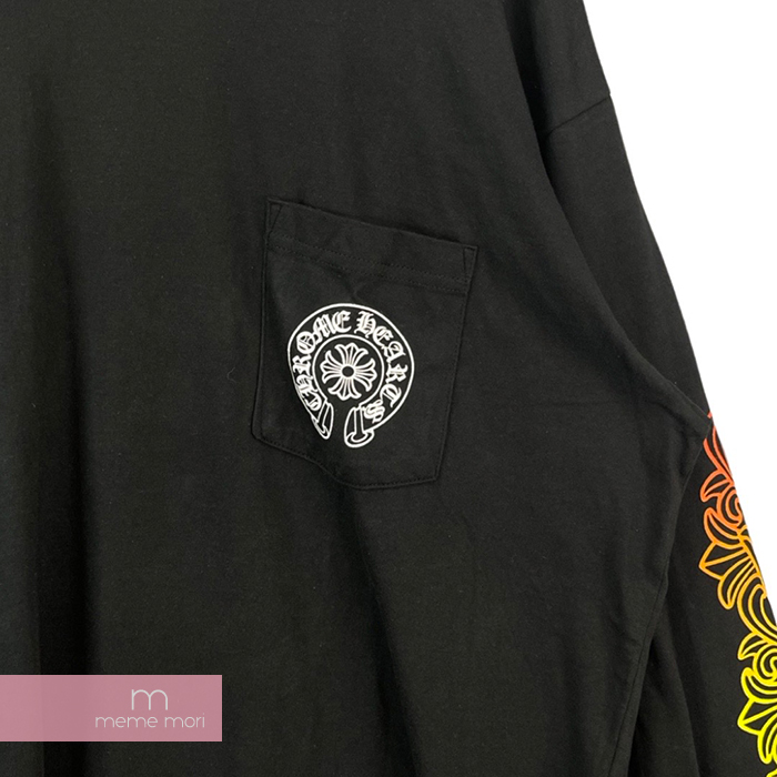 CHROME HEARTS Back バックプリント Grad Tee L ポケT ロンT S クロム