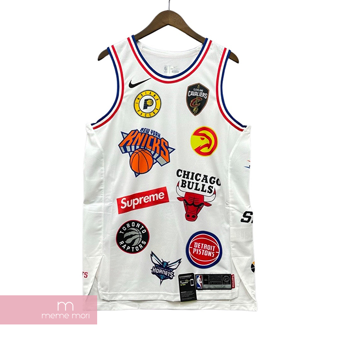 Supreme×NIKE×NBA 2018SS Authentic ホワイト Jersey タンクトップ