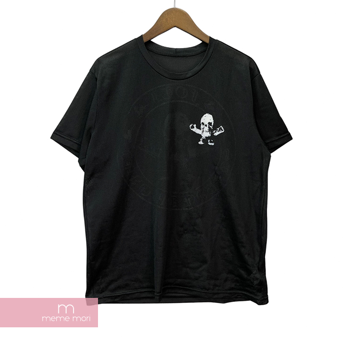 Chrome Hearts Foti Mesh Top クロムハーツ フォティメッシュトップ メッシュtシャツ 半袖カットソー スカルプリント ブラック サイズl 受賞店