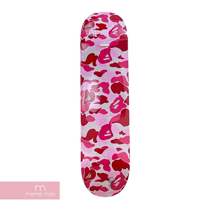 A BATHING APE 2017AW ABC Skateboard Deck Black 001GDD701035X アベイシングエイプ ABCスケートボードデッキ スケボー 板 カモフラ 迷彩 インテリア ピンク×レッド
