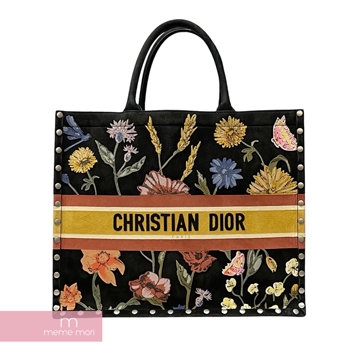 ビッグ割引 Christian Dior Large Book Tote Floral Embroidery