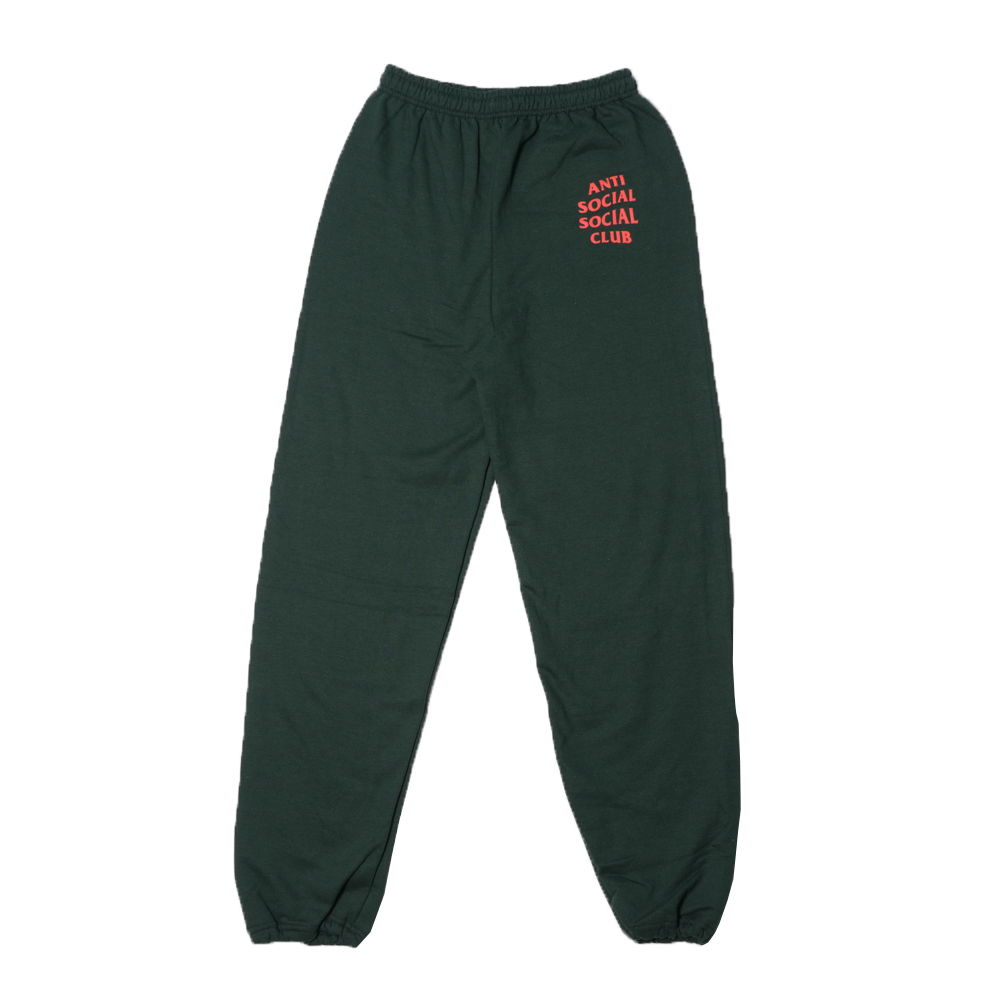 Anti Social Social Club ASSC 2017AW Sweat Pants Green アンチソーシャルソーシャルクラブ  スウェットパンツ グリーン プレゼント ギフト【新古品】 | meme mori