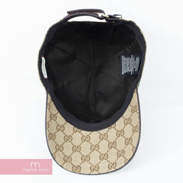 original gg canvas baseball hat with web
