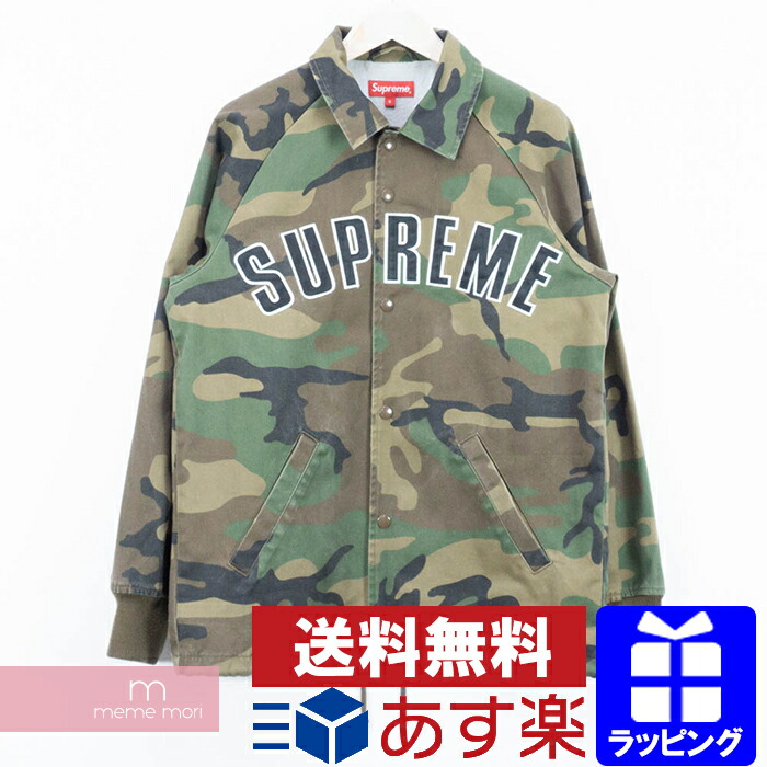 Supreme 2021aw Twill Coaches Jacket シュプリームツイルコーチジャケットブルゾンアーチロゴ Camouflage Duck Size S Present Gift
