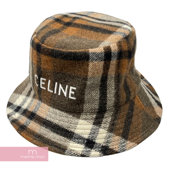 【楽天市場】CELINE Bucket Hat With Plaid Wool 2AU3B884K セリーヌ プレイドウールバケットハット