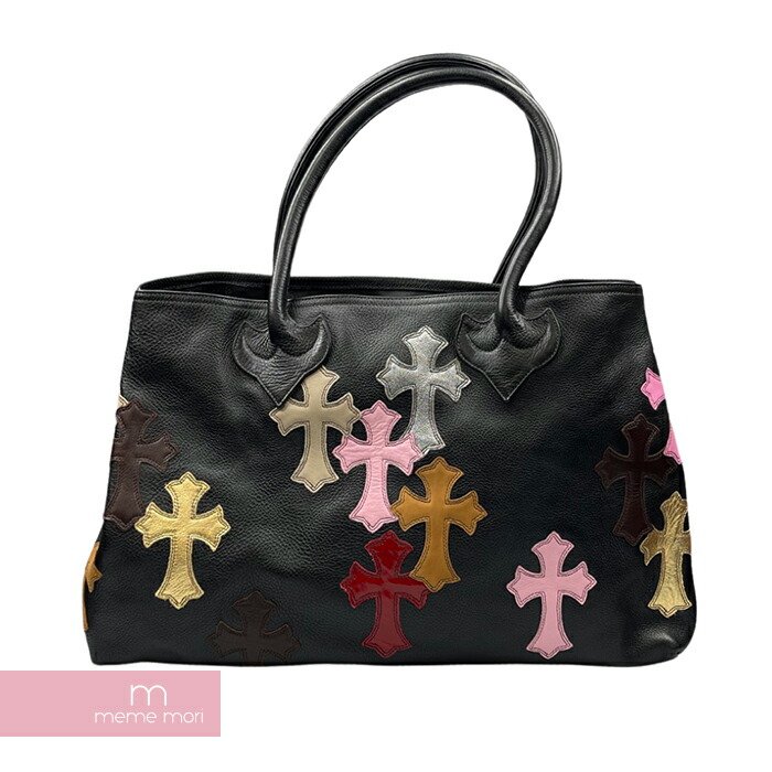 Chrome Hearts Cross Patch Leather Tote Bag クロムハーツ クロスパッチレザトートバッグ セメタリー ネグロイド マルチ色調 211019 中古 B Me04 Musiciantuts Com
