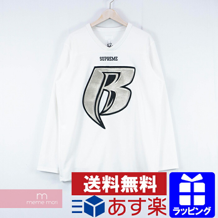 楽天市場 Sale Supreme Ruff Ryders 14aw Hokey Top シュプリーム ラフライダーズ ホッケートップジャージーtシャツ 長袖カットソー ロゴ刺繍 ホワイト サイズl 0326 中古 B Me04 Meme Mori