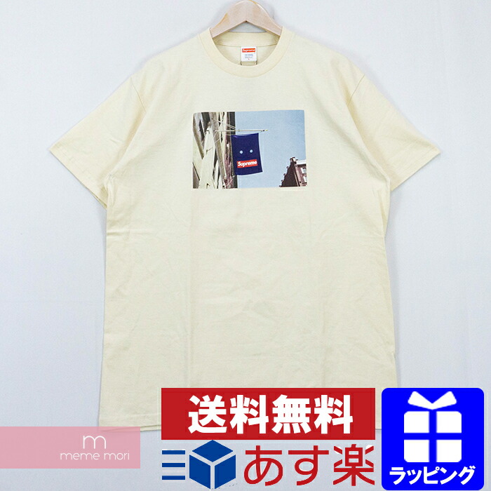 楽天市場 Sale Supreme 19aw Banner Tee シュプリーム バナーtシャツ 半袖カットソー 旗 フラッグ ロゴ ナチュラル サイズl 0403 新古品 Meme Mori