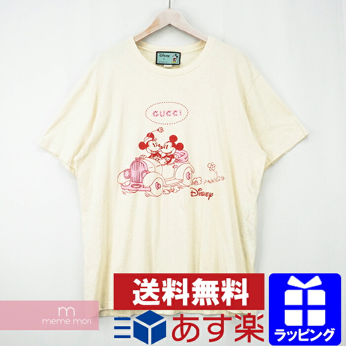 人気絶頂 春セール Gucci Disney ss Print Tee グッチ ディズニー プリントtシャツ 半袖 カットソー ネップ加工 ミッキーマウス ミニーマウス クリーム サイズl 中古 B 海外最新 Www Buhl Com Ar