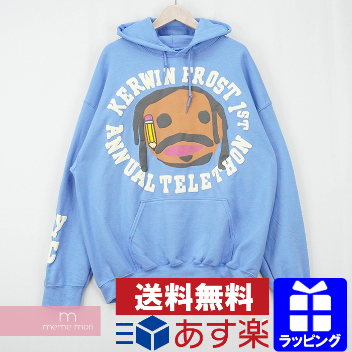 楽天市場 春セール Cactus Plant Flea Market Kanye West Cpfm For Jik Hoodie カクタスプラントフリーマーケット カニエ ウェスト テレソンフーディ プルオーバーパーカー ライトブルー サイズxl 1229 中古 A Me04 Meme Mori