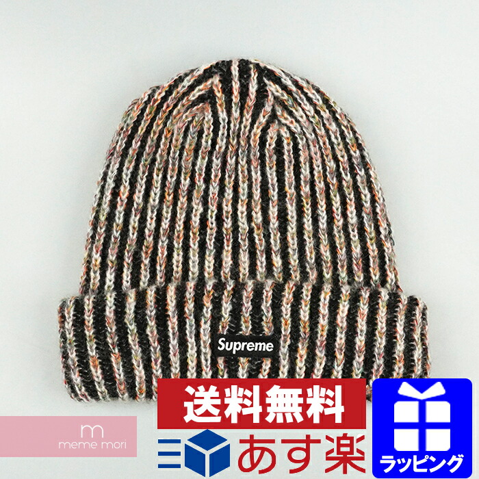 Supreme あす楽 ラッピング対応 売切セール ニットキャップ aw Knit Rainbow 全品送料無料 売切セール Supreme Gauge Knit Loose レインボーニットルーズゲージビーニー メンズ古着 Beanie シュプリーム ニット帽 ニットキャップ ブラック