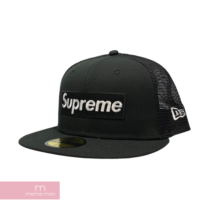 新品未使用 2022SS Supreme Box Logo Mesh Back New Era Black 7 3/8