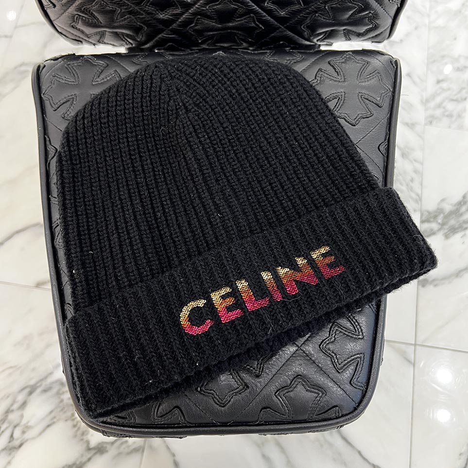 楽天市場】セリーヌ CELINE メンズ 帽子 キャップ ニット帽 ニット