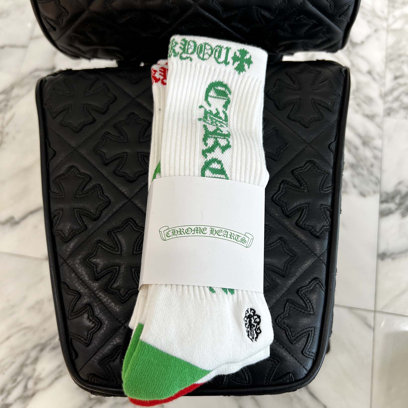 楽天市場】CHROME HEARTS 3 PAIR CHOMPER SOCKS SET クロム