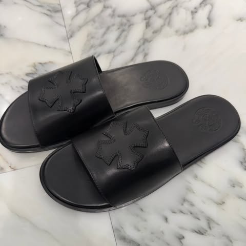 楽天市場】クロムハーツ【CHROMEHEARTS】SHOES CH SLIDE/レザー