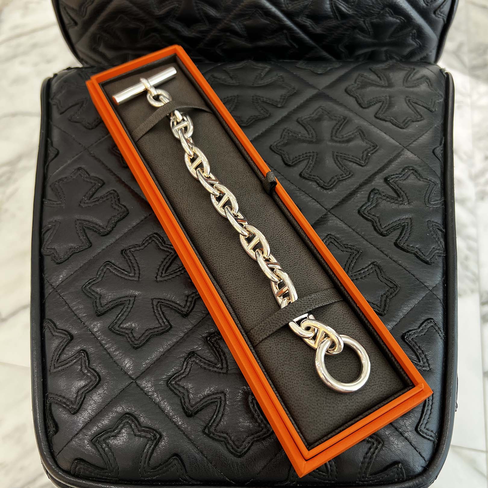 【超美品】　HERMES シェーヌダンクル　ジェアン　ブレスレット 楽天市場】HERMES エルメス シェーヌダンクル ジェアン