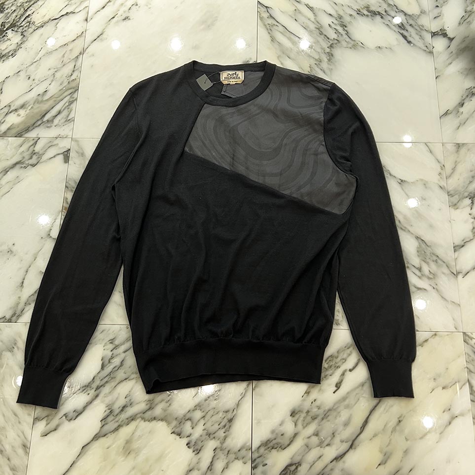 エルメス ブラック　無長袖カットソー 12560647_1.jpg