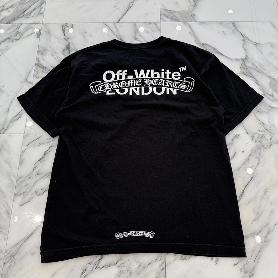 楽天市場】CHROME HEARTS OFF-WHITE LOS ANGELES T-SHIRT BLACK