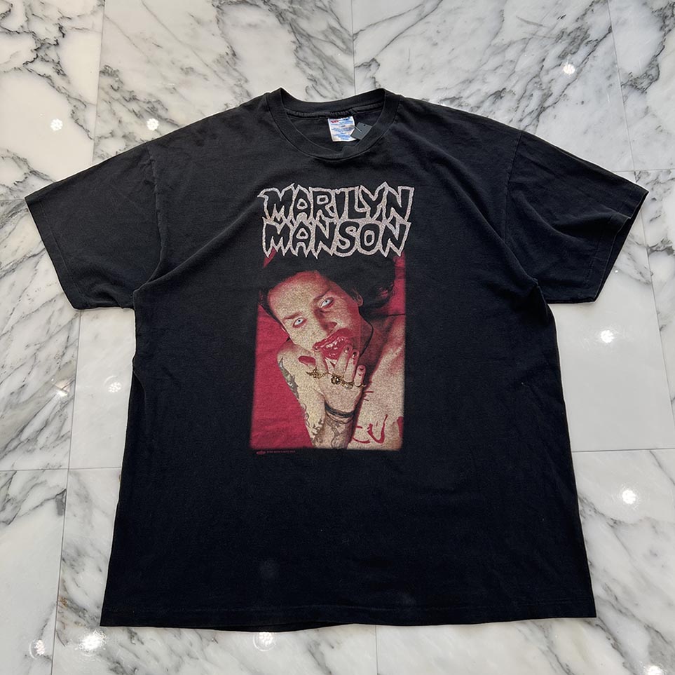 Marilyn Manson 星条旗プリントTシャツ マリリンマンソン 楽天市場】90s USA製 ☆ マリリン マンソン 星条旗 プリント