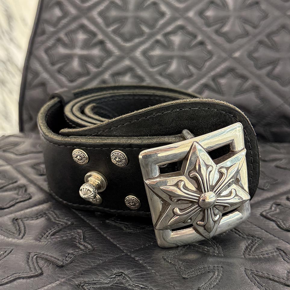 クロムハーツ　ベルト　CELTIC 1.5 \" CENTER BAR 32インチ CHROME HEARTS クロムハーツ Belt ベルト】ケルティックセンター