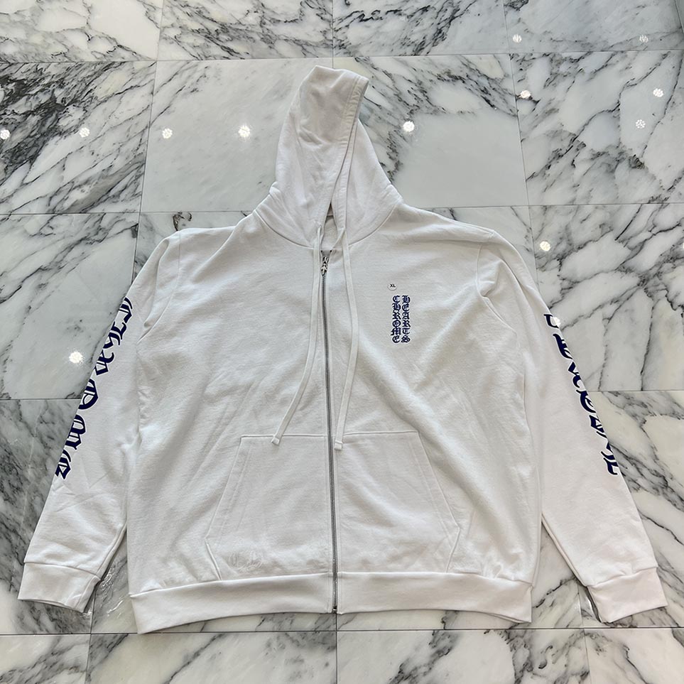 楽天市場】CHROME HEARTS Vertical Logo Zip Up Hoodie Size XL クロム