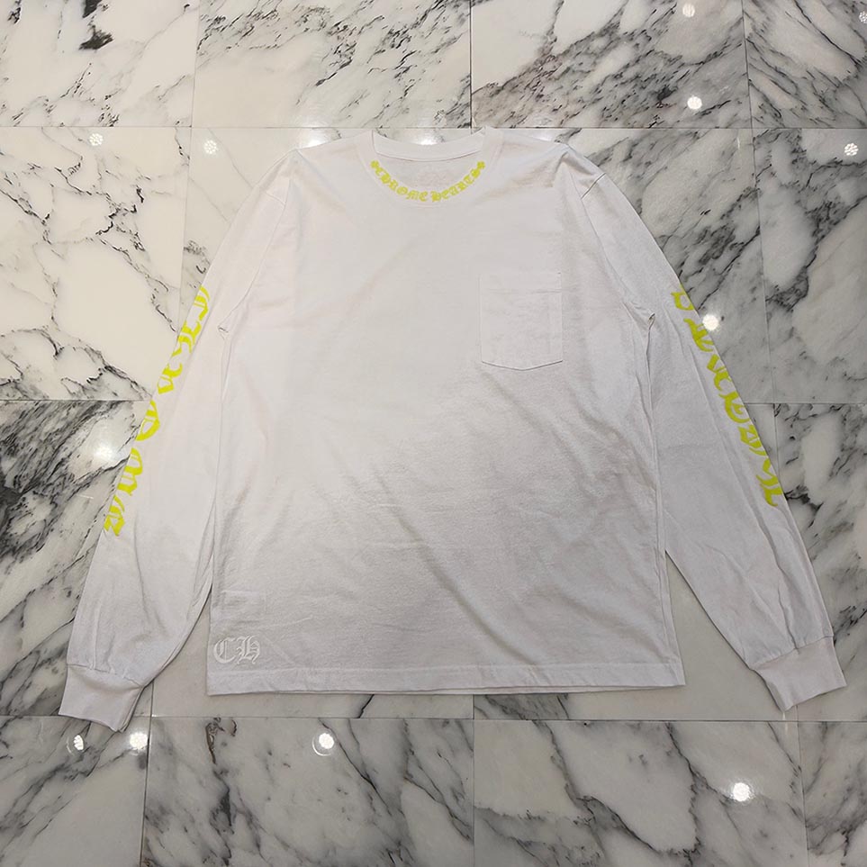 【美品】CHROME HEARTS ロンT ネオンイエロー 楽天市場】CHROME HEARTS クロムハーツ Tシャツ ネオンカラー