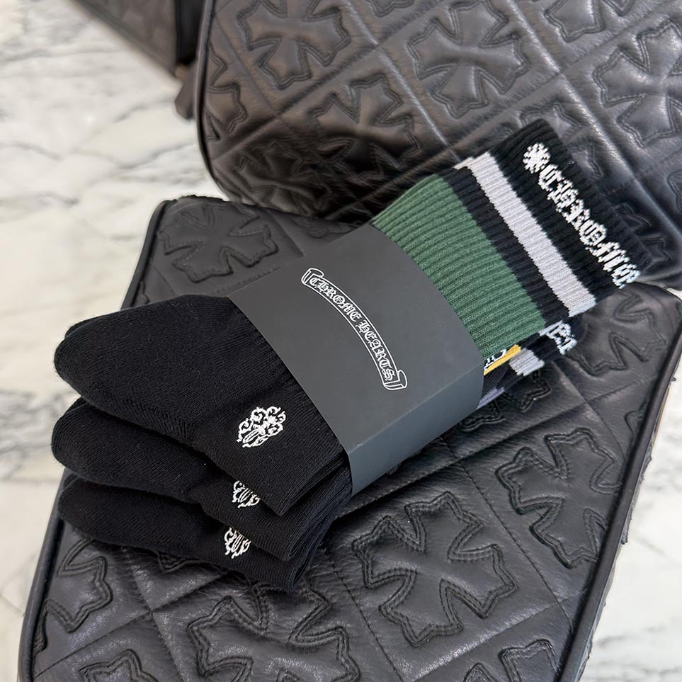 楽天市場】CHROME HEARTS 3 PAIR CHOMPER SOCKS SET クロム