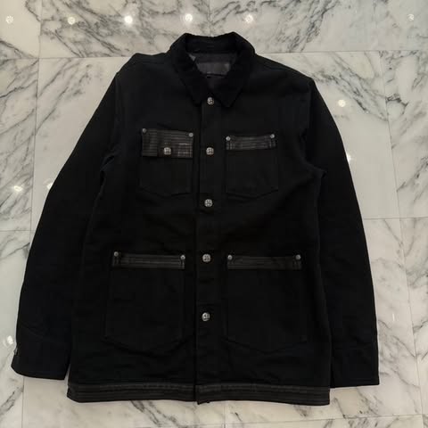 クロムハーツ　デニムカバーオール Yahoo!オークション - Chrome Hearts クロムハーツ デニム カバオール