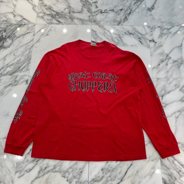 入手困難 WEST COAST CHOPPERS ロンＴ スカル L フェード 入手困難 WEST COAST CHOPPERS ウエストコーストチョッパーズ