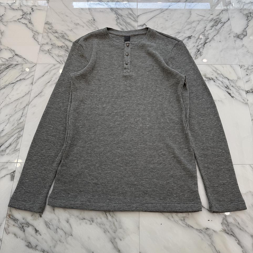 楽天市場】CHROME HEARTS HENLEY T-SHIRT CHARCOAL GRAY クロムハーツ