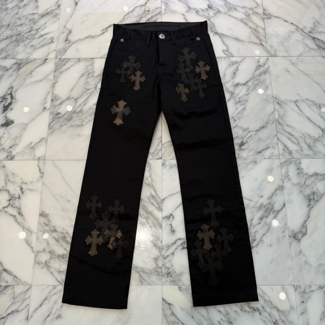 楽天市場】CHROME HEARTS HARD LABOR LEATHER PANTS クロムハーツ HARD