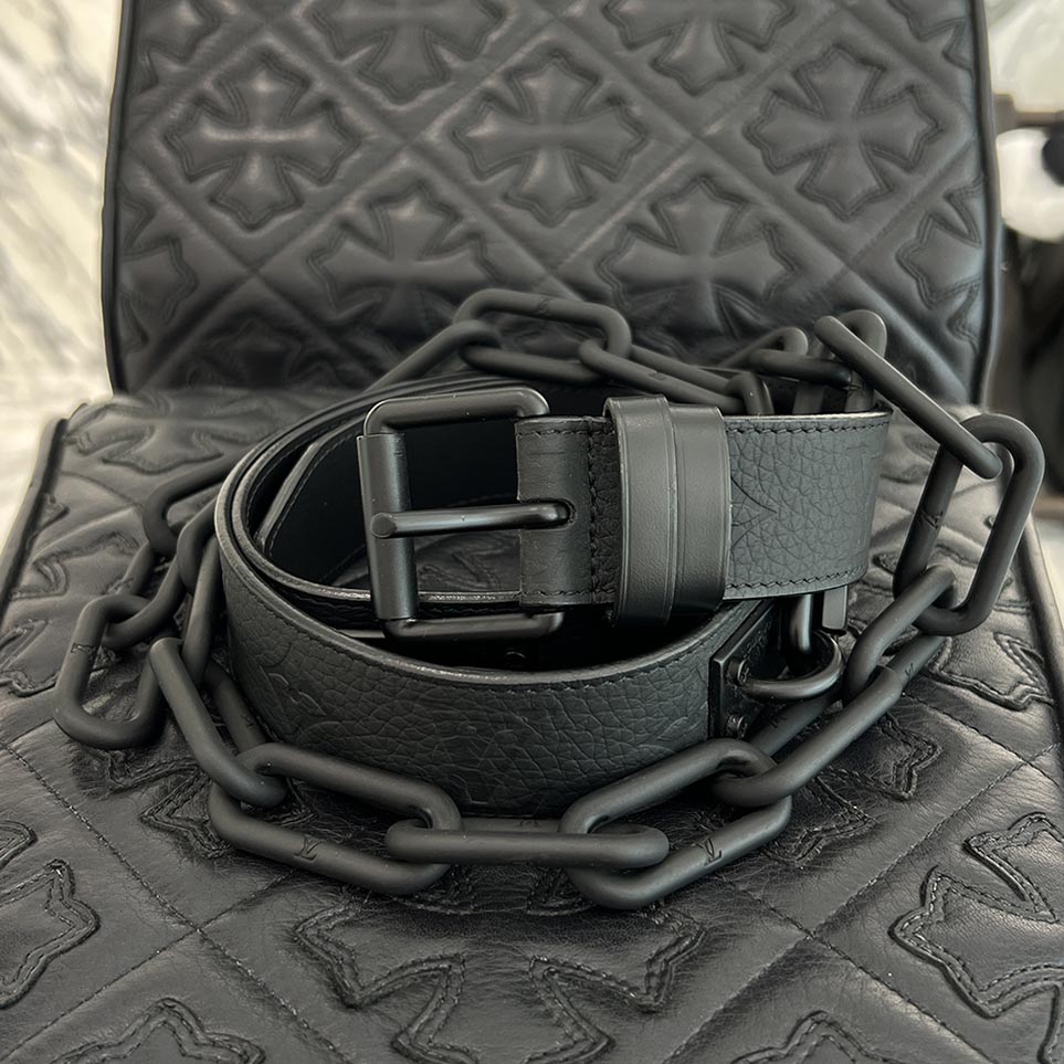 【ルイヴィトン★メンズ レザーベルト】 ベルト・LV シティ ピン 35MM その他のレザー｜ルイ・ヴィトン