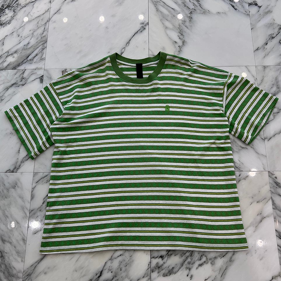 クロムハーツ サイズ:L  Y Not Stripe Polo ストライプポロ長袖カットソー 中古 SJ02 楽天市場】CHROME HEARTS MENS POLO SHIRT クロムハーツ メンズ