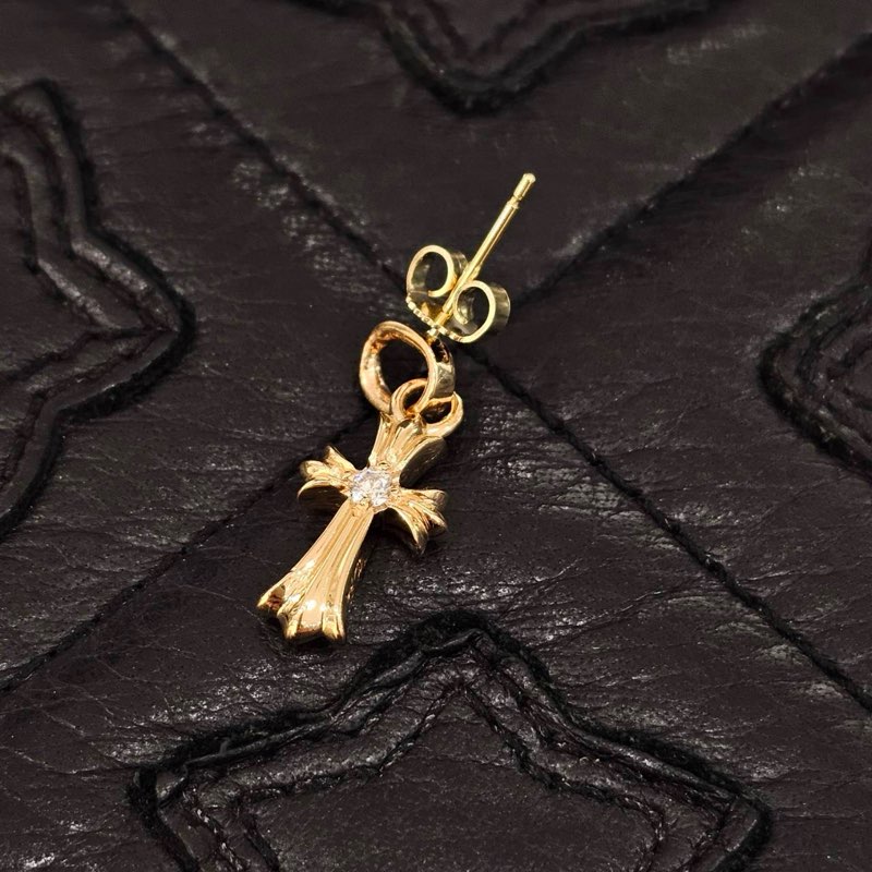 最終値下げ　クロムハーツ18金WGベイビーファットピアス純正ダイヤモンド CHROME HEARTS BABY FAT EARRING 18K PAVE DIAMOND クロムハーツ