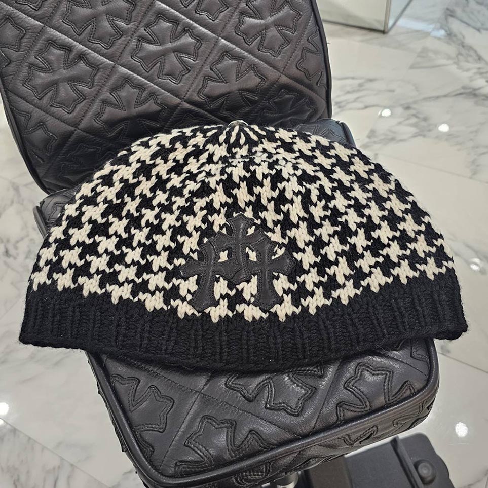 楽天市場】CHROME HEARTS CASHMERE BEANIE CAP BOYFRIEND STAR WITH