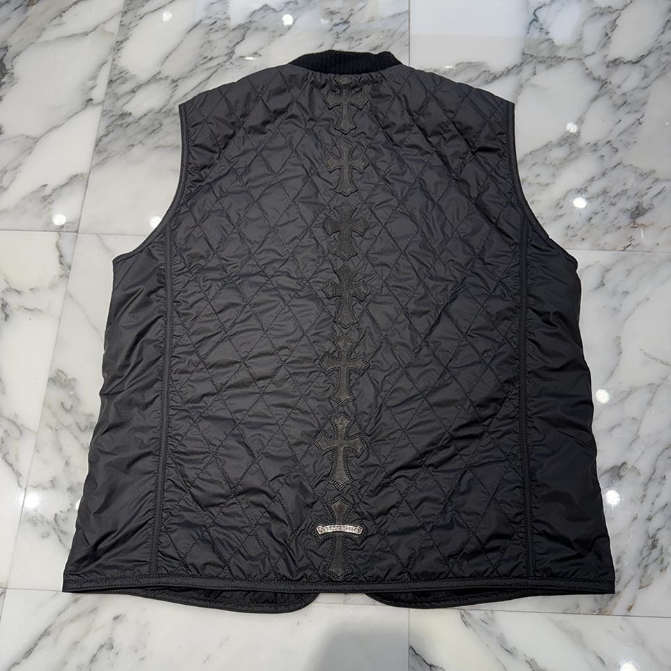 楽天市場】CHROME HEARTS MENS VEST QUILTED ZIP クロムハーツ メンズ