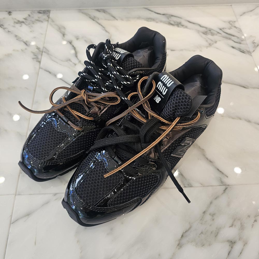 楽天市場】MIUMIU ミュウミュウ ニューバランス574 レディース